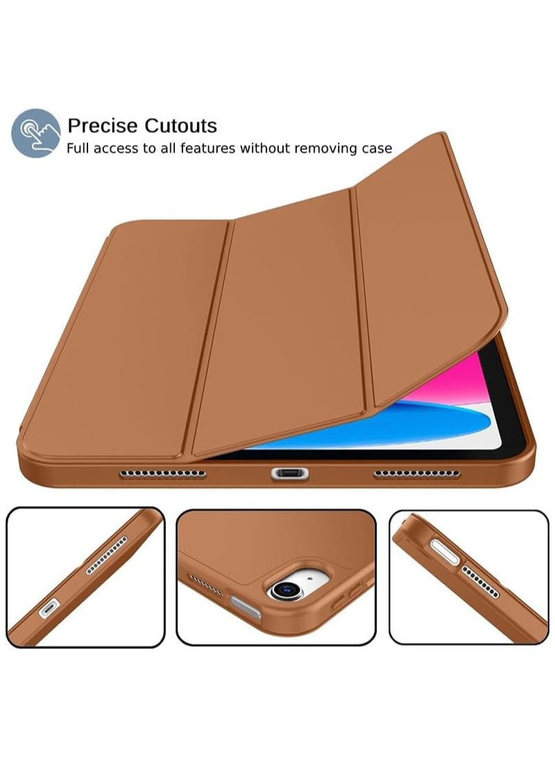 جراب لجهاز iPad (A16) الجيل الحادي عشر 11 بوصة 2025، جراب لجهاز iPad الجيل العاشر 2022 10.9 بوصة مع حامل قلم، غطاء خلفي ناعم من مادة TPU، غطاء حماية ذكي ثلاثي الطيات، خاصية التشغيل/الإيقاف التلقائي - Image 5